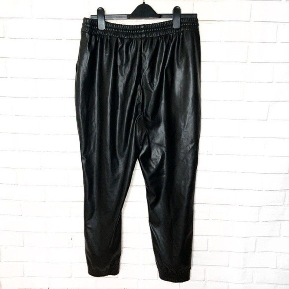 2 for $30 BADGLEY MISCHKA STUDIO Leather Jogger Pants - Picture 4 of 10